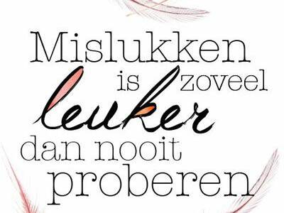 proberen is leuk